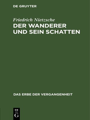 cover image of Der Wanderer und sein Schatten